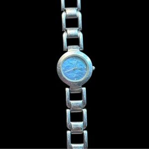 33 Fossil 2 Silver Watch with Blue Dial es-9243